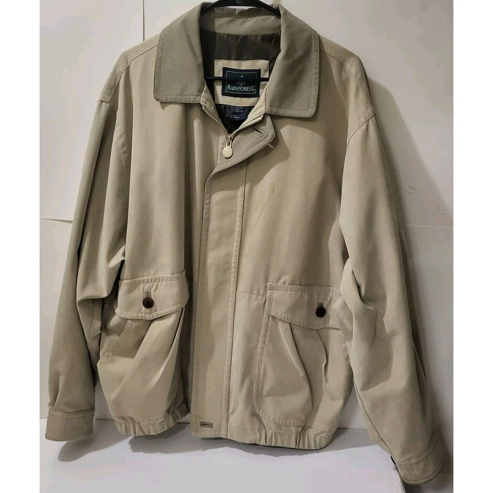 "Rainforest, Chore/ Barn, Bomber Jacket Men's Beige‎ Size XL